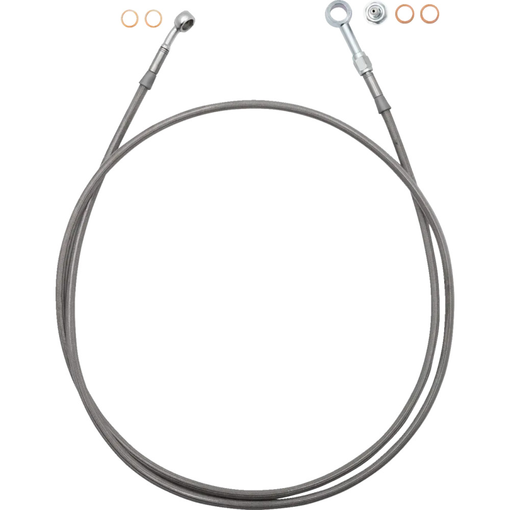 EZ Install Brake Line — 69 in (175.5 cm), with ABS, Stainless Steel