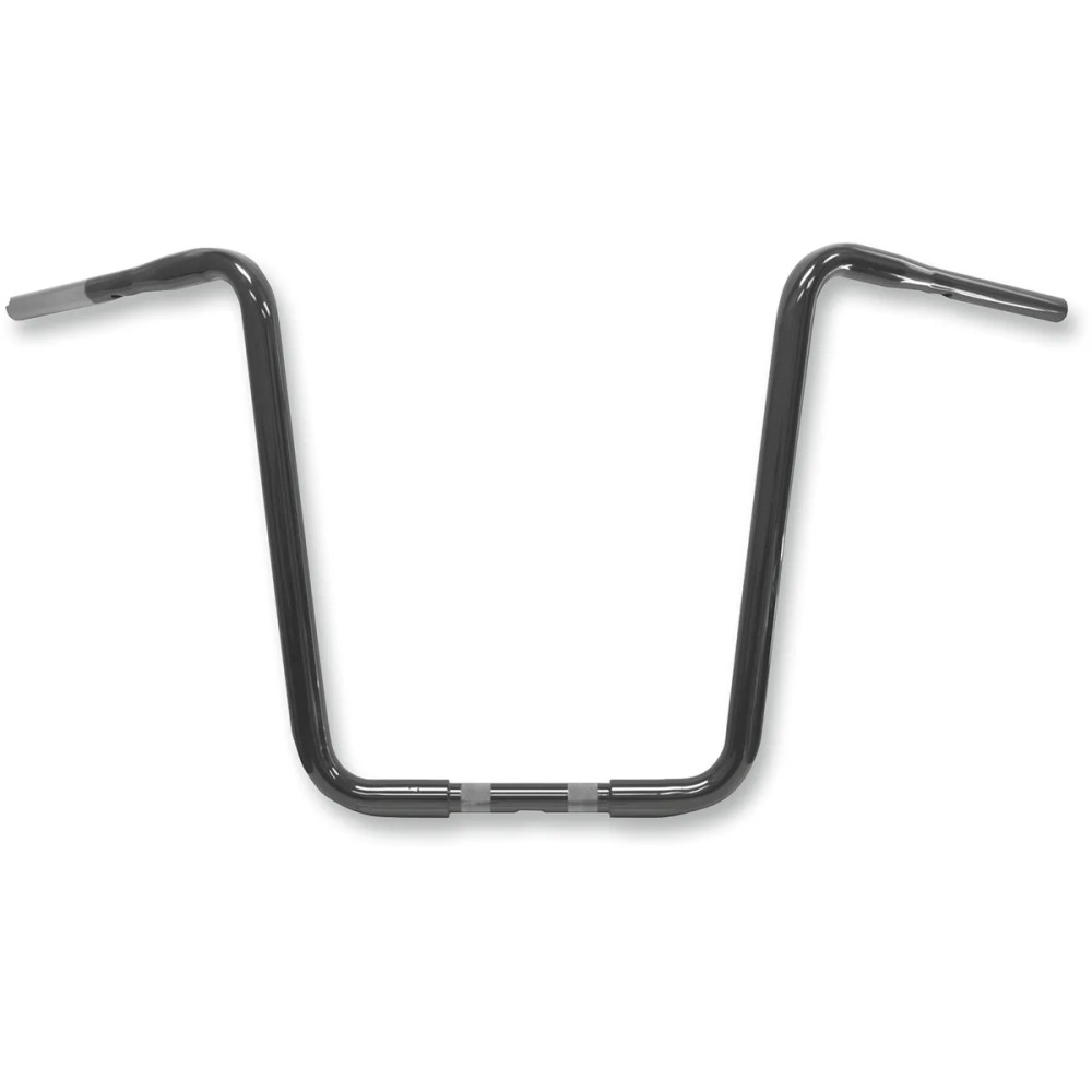 Manillar de 1-1/4" — diámetro 1-1/4", abrazadera 1", elevación 18", negro brillo