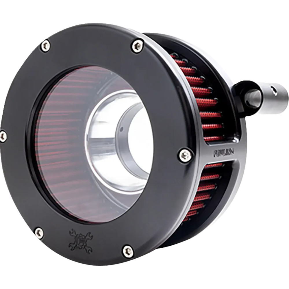 BA Air Cleaner Kit — Round, Black, Red, Clear