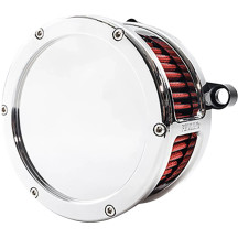 BA Air Cleaner Kit — Round, Chrome