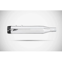 Silenciadores Slip-On planos de 4.33 in para HD-TOURING E3 — 4.33 in, Acabado pulido, Tapas negras