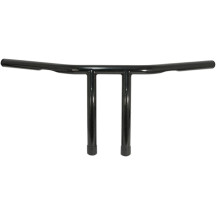 1" T-Bar Handlebar — 1" diameter, 24" width, 8" rise, black gloss