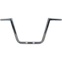 Manillar Twin Peaks Hefty Big Twin de 1-1/4" — 32 mm (1.25"), 13" de altura, 33.5" ancho, Cromado