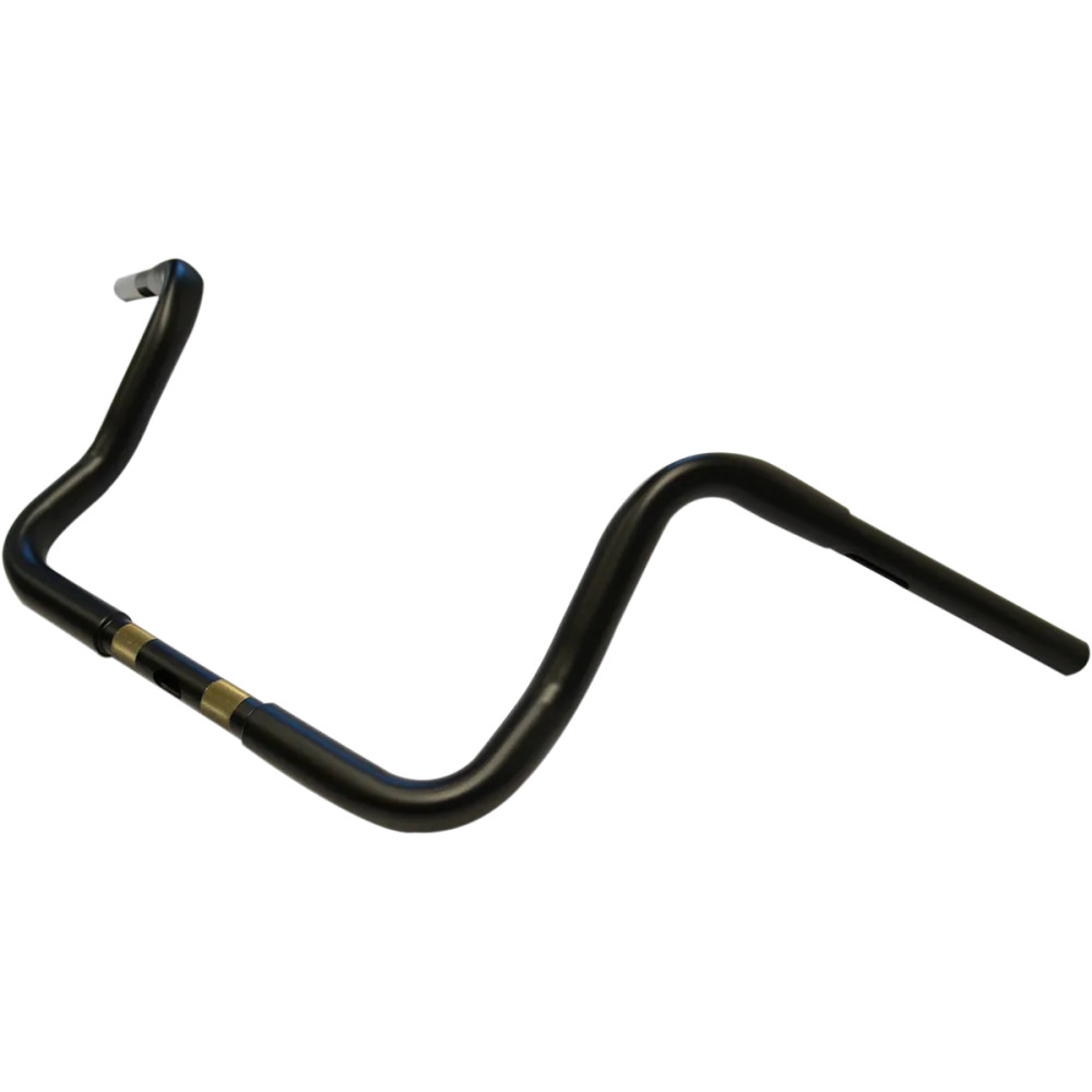 Manillar Ape Hanger Touring de 1-1/4" — diámetro 1-1/4", alzada 10", sujeción 1", negro mate