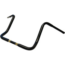 Manillar Ape Hanger Touring 1-1/4" — elevación 14", retroceso 10", ancho central 12", Negro mate