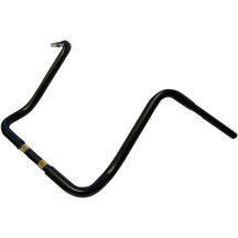 Manillar Ape Hanger Touring 1-1/4" — diámetro 1-1/4", elevación 16", retroceso 10", negro mate