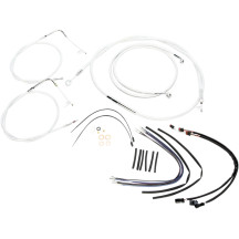 1-1/4" Caliber Handlebar Installation Kit — 1-1/4" diameter, 1" clamp, 7-3/4" center width, Chrome