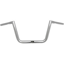 Manillar Hefty Twin Peaks de 1-1/4" — 32 mm (1-1/4"), 34" ancho, 10" elevación, Cromo