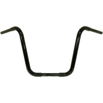 1-1/4" Caliber Handlebar — 1-1/4" dia, 1" clamp, 12" rise, 34" width, Gloss Black