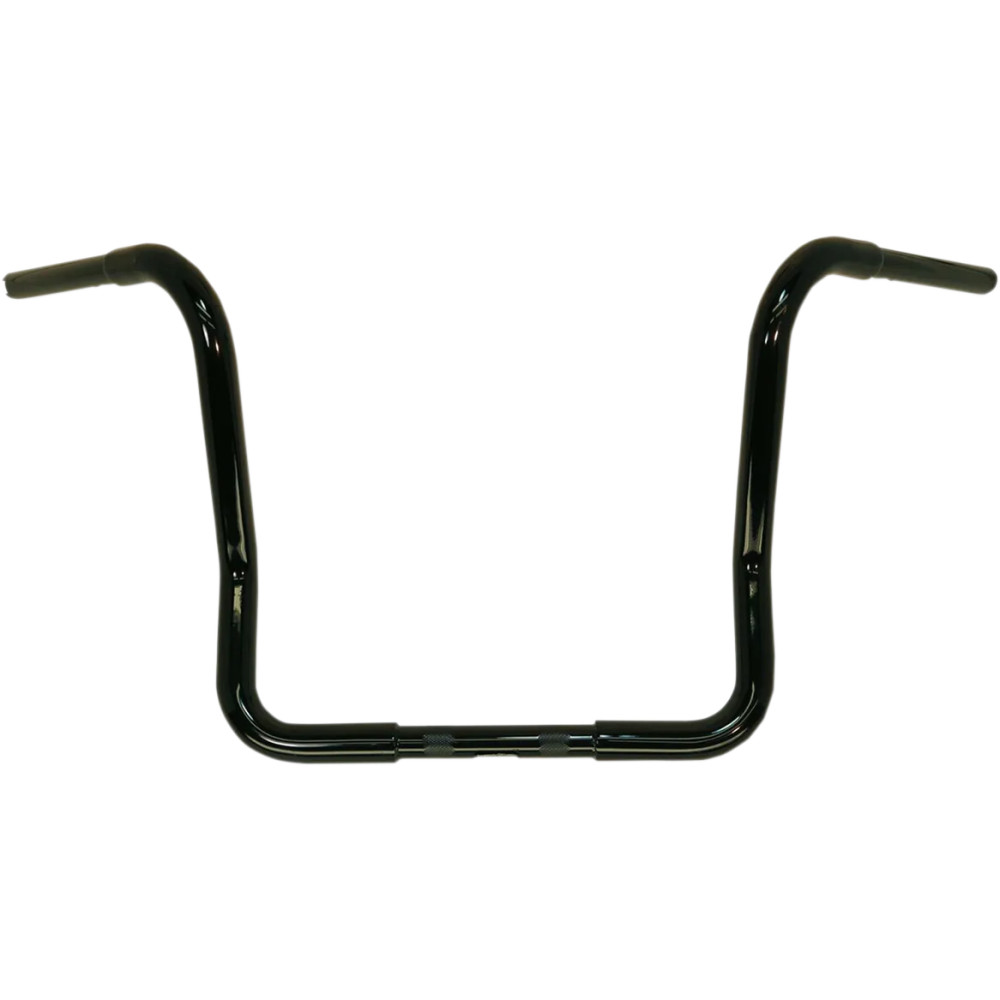Manillar Caliber de 1-1/4" — 1-1/4" diámetro, 1" abrazadera, 14-1/2" elevación, negro brillante