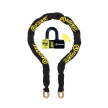 Xtrem Chain Alarm — Chain Ø 13.5 mm, Shackle Ø 16 mm, 120 dB, CR2 3V, Black