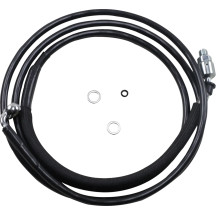 Línea de embrague hidráulica de acero inoxidable — 203,5 cm (80-1/8"), 254 mm (10"), acabado Vinyl-Coat negro