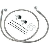 Kit de latiguillos de freno de acero inoxidable de longitud extendida — 104 cm (40-7/8"), Sobredimensionado +5,1 cm (2")