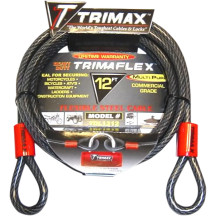 Trimaflex™ Max Security Braided Cable — 12' (366 cm), 10 mm (3/8"), Black