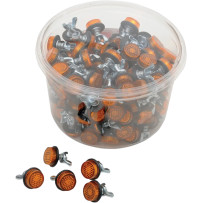 Reflectores para matrícula — paquete de 150, ámbar