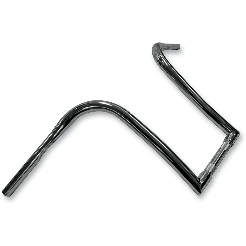 Manillar Ape Hanger Nice Curves — 35,5 cm de elevación (14"), abrazadera 25,4 mm (1"), ancho 81,5 cm (32"), Cromo