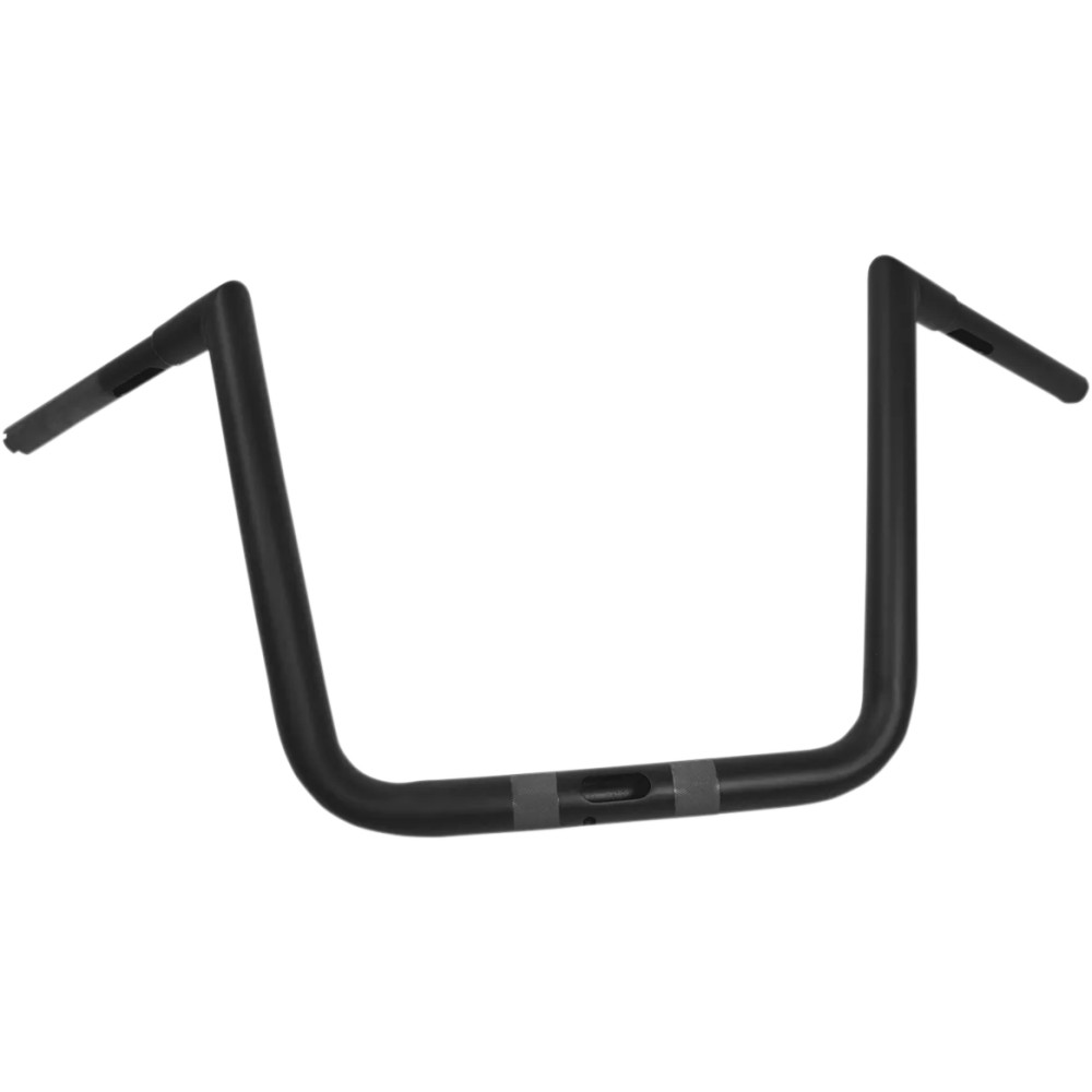 Manillar Hefty Twin Peaks de 1-1/4" — diámetro de sujeción 1-1/4", ancho 34", elevación 13", negro mate