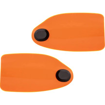 Flare® Handguards — fits 25.4 mm (1") and 31.8 mm (1-1/4") handlebars, gloss orange
