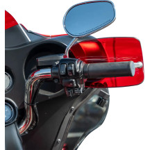 Flare® Handguards — Red gloss, 25.4 mm (1"), 31.8 mm (1-1/4")