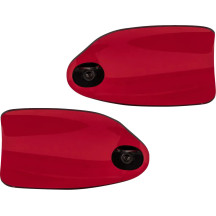 Flare® Handguards — Red gloss, 25.4 mm (1"), 31.8 mm (1-1/4")