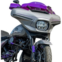 Flare® Handguards — 25.4 mm, 31.8 mm handlebar fit, Purple gloss