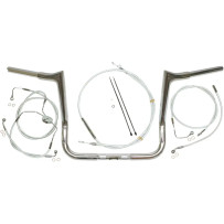 1-1/4" Viking Handlebar Installation Kit — 32 mm (1-1/4") handlebar, 25.4 mm (1") clamp, chrome