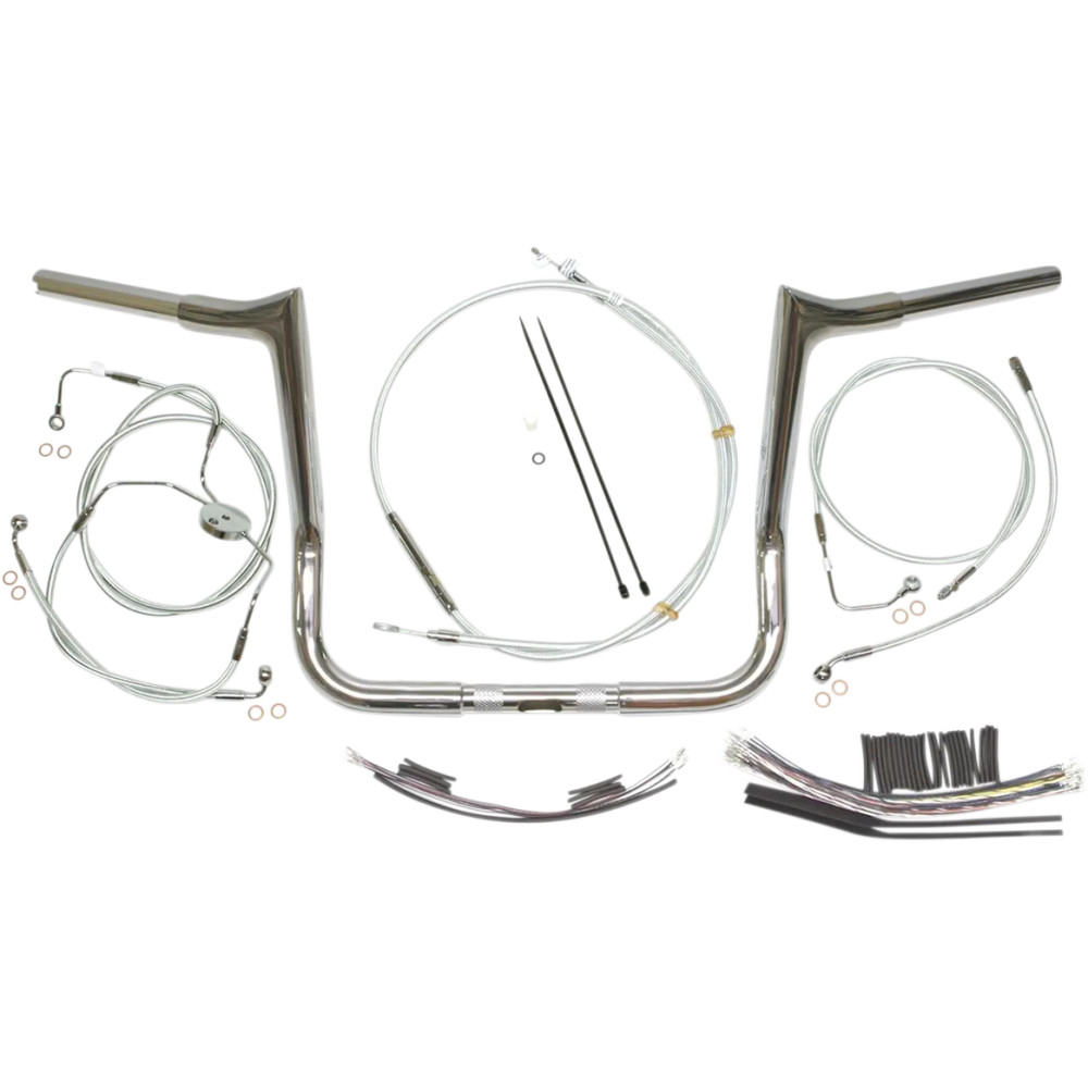 Kit de instalación de manillar Viking de 1-1/4\" — 32 mm (1-1/4\"), 30,5 cm (12\"), Cromo