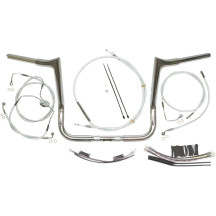 1-1/4" Viking Handlebar Installation Kit — 1-1/4" diameter, 1" clamp, 12" center width, 14" rise, Chrome