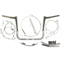 1-1/4" Viking Handlebar Installation Kit — 32 mm (1-1/4"), 12" center, 14" rise, Chrome