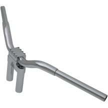 Kage Fighter-T Handlebar — 6" rise, 30-1/2" width, 1-1/4" diameter, Chrome