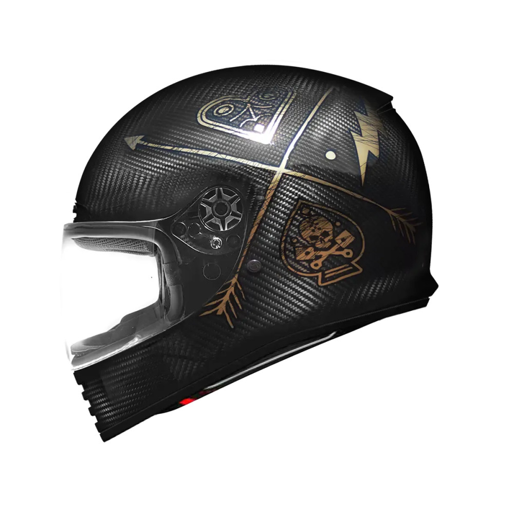 Casco Thunder Carbon — Talla S, Negro