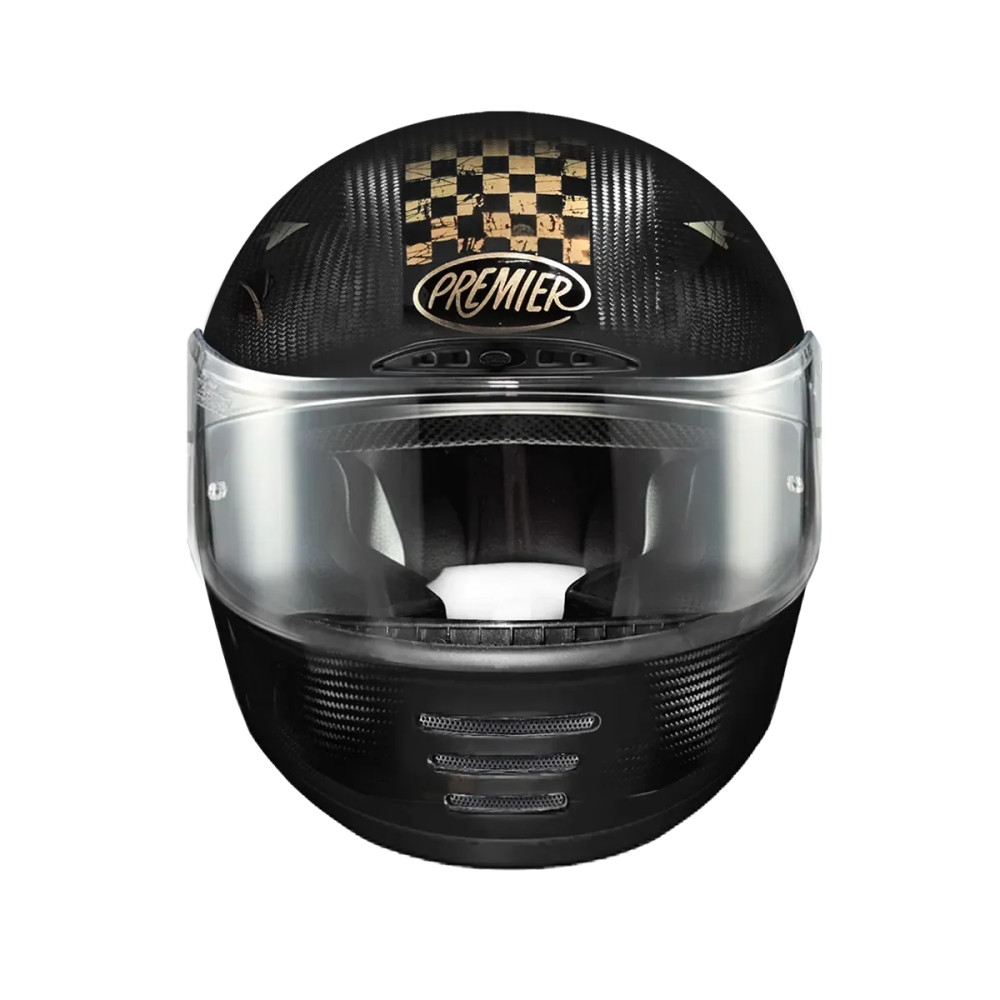 Casco Thunder Carbon — Talla L, Negro/Oro