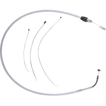 Cable de embrague de conexión rápida — 132 cm (52 in), cromado