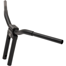 Kage Fighter-T Manillar — Negro, elevación 12", diámetro 1-1/4", ancho 30-1/2"