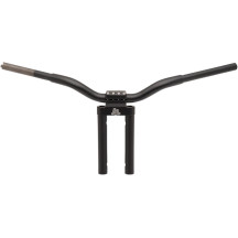 Kage Fighter-T Manillar — Negro, elevación 12", diámetro 1-1/4", ancho 30-1/2"