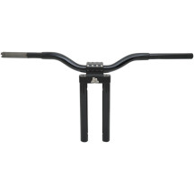 Manillar Kage Fighter-T — elevación 14", ancho central 3", diámetro 1-1/4", negro brillo