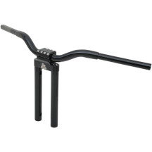 Manillar Kage Fighter-T — elevación 14", ancho central 3", diámetro 1-1/4", negro brillo