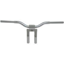 Kage Fighter-T Manillar Pullback — 3-1/2" entre centros, 1-1/4" diámetro, 9" altura, Cromo