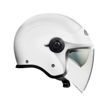 Casco City Fly Evo — Talla M, Blanco mate