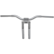 Kage Fighter-T Manillar con Pullback — 32 mm (1-1/4") de diámetro, riser 3-1/2" entre centros, 13" de altura, cromado