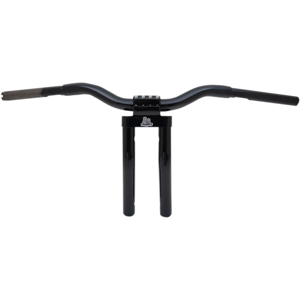 Manillar Kage Fighter-T Pullback — 13" elevación, 4.5" retroceso, 1-1/4" diámetro, 30-1/2" ancho, Negro brillo