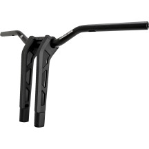 Phatbar & Riser Kit — 1-1/4" clamping, 3" pullback, Black Gloss