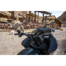 Phatbar & Riser Kit — 1-1/4" clamping, 3" pullback, Black Gloss