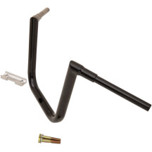 1-1/2" Grande Twin Peaks Touring Handlebar — 1-1/2" clamp, 35-1/2" width, 13" rise, 6" pullback, Gloss Black