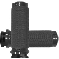 Vibration Dampening Memory Foam Grips — 4.6" inside length, 25.4 mm (1") handlebar, Black