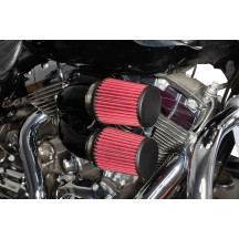 Kit de filtro de aire Tuned Induction — Negro brillo, Redondo