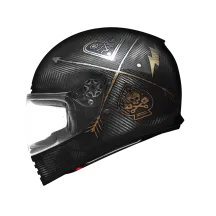 Casco Thunder Carbon — Talla L, Negro/Oro