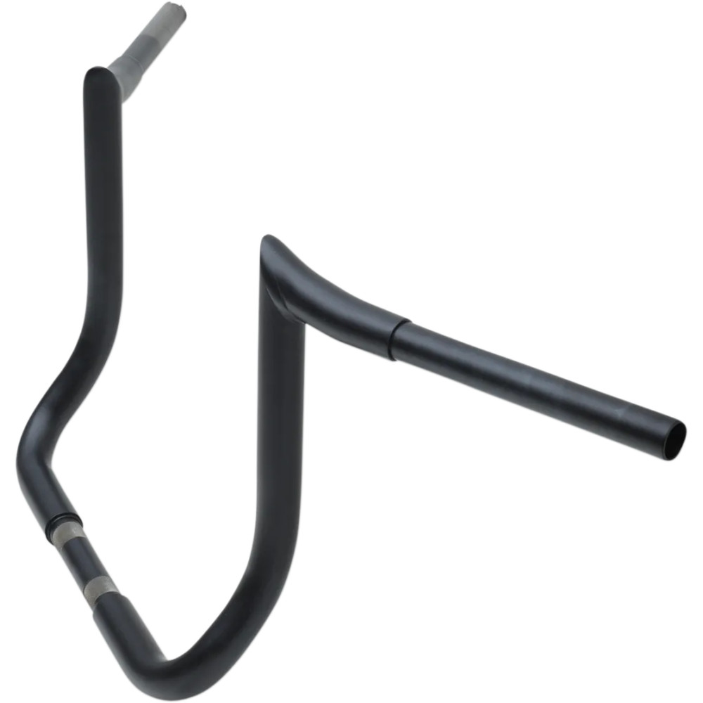 Manillar Prime Ape Bagger de 1-1/4" — 1-1/4" diámetro, 12" ancho central, 1" abrazadera, 14" elevación, negro, mate