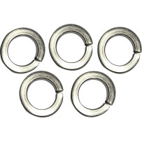Chrome Axle Washer — 13.3 mm ID, 21.2 mm OD, Front, 5-Pack