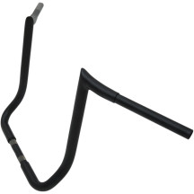 1-1/4" Prime Ape Bagger Handlebar — 1-1/4" diámetro, 12" ancho central, 1" abrazadera, negro mate